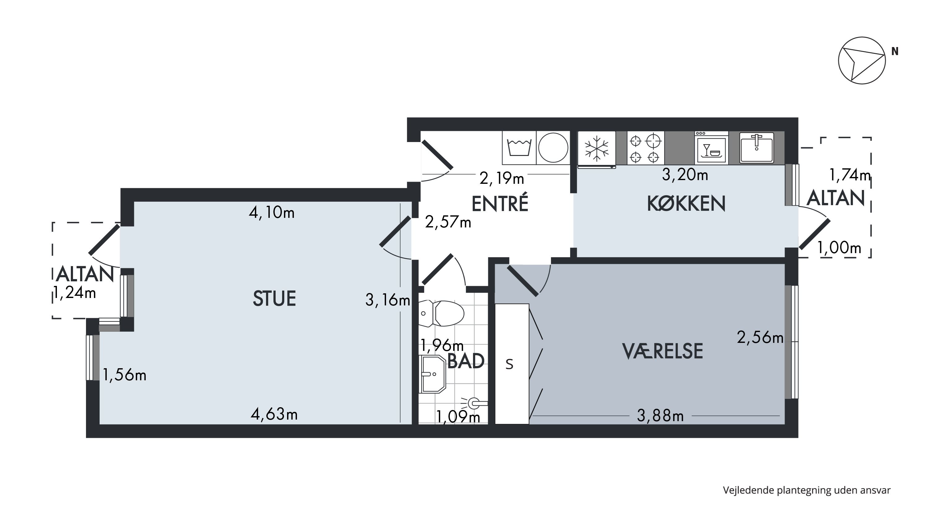 Orla Lehmannsgade 4, 2. Th., 7100 Vejle